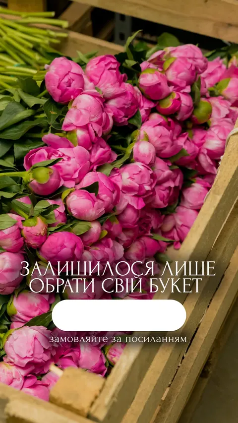 Квітковий бутік — сторіс — Peonita