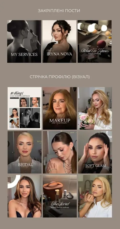 Закріплені пости і сітка профілю — IRYNA NOVA