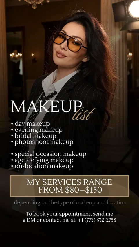 Makeup list і вартість — IRYNA NOVA