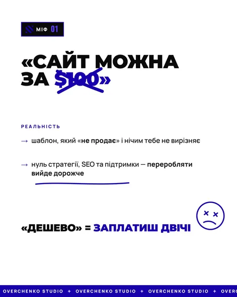 Веб-студія — карусель — Overchenko Studio